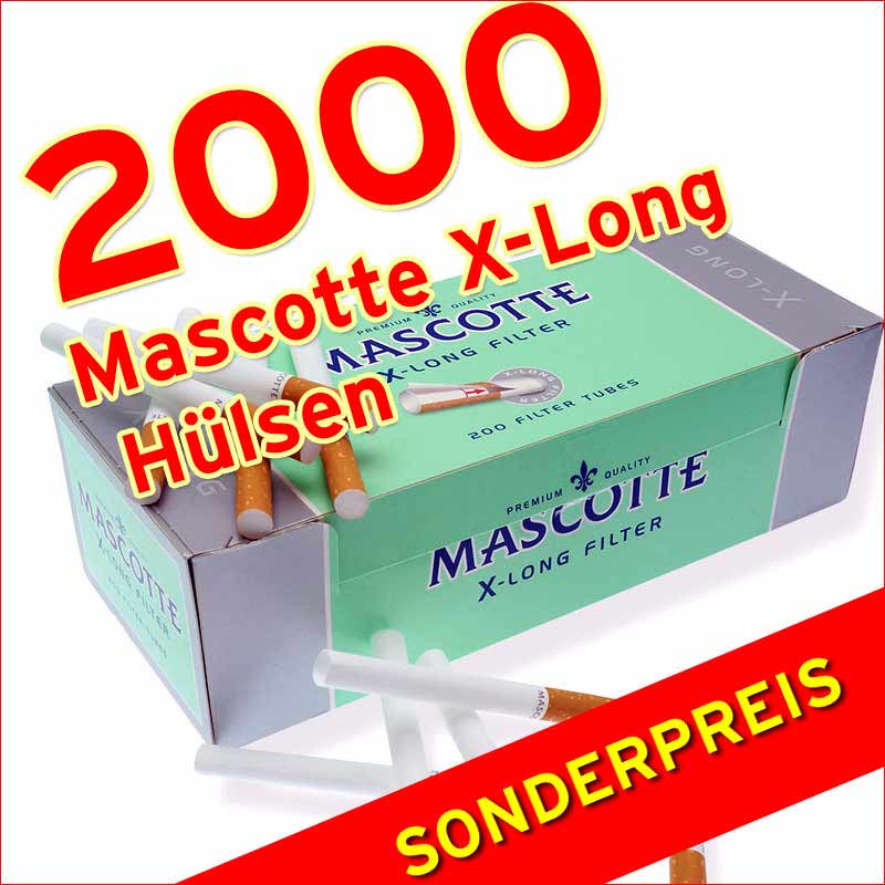 2000 Mascotte X-Long Filterhülsen