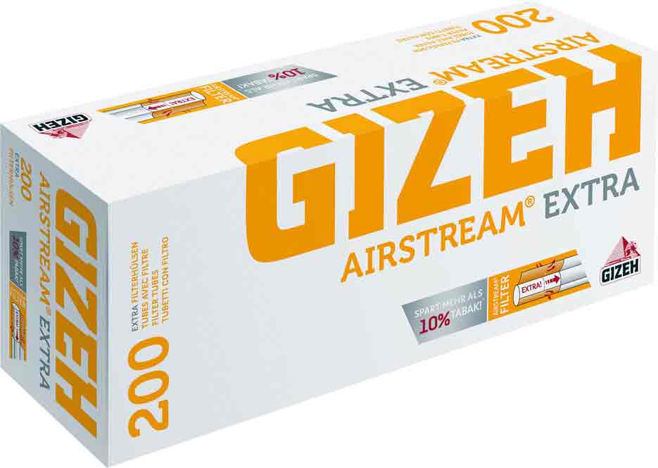 Gizeh Airstream Extra Filterhülsen 200 Stück