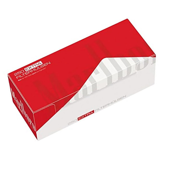 1000 Marlboro Zigarettenhülsen Red Extra, Hülsen mit 25 mm Filter